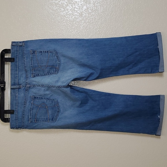 David Kahn Blue Stretch Cropped Jeans 32 - Picture 4 of 11
